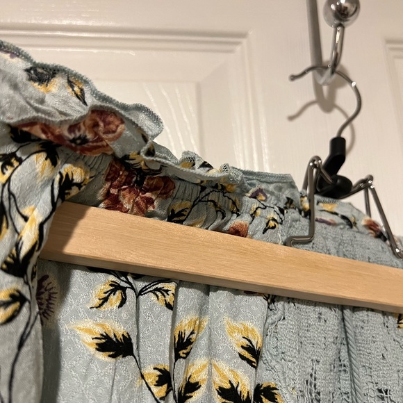 Xhilaration Blue Floral Formal Mini Dress - Picture 4 of 10